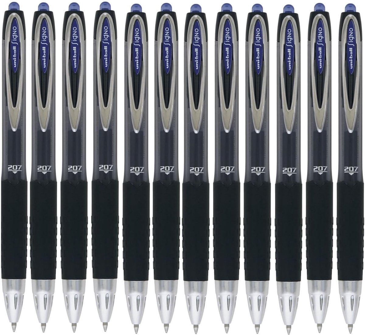 Gel rollerbalpen 0.7mm - Blauw, set van 12
