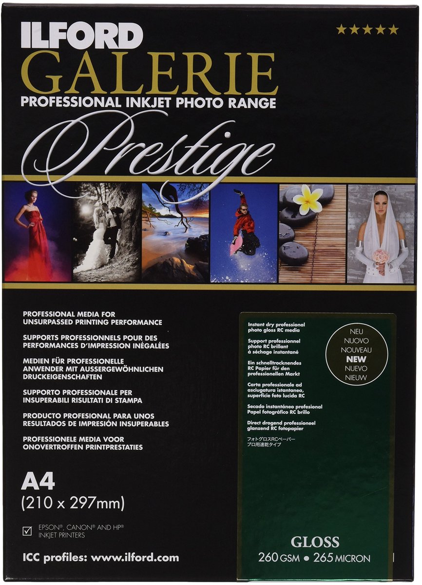A4 Inkjet Fotopapier - 25 vellen - Glanzend wit