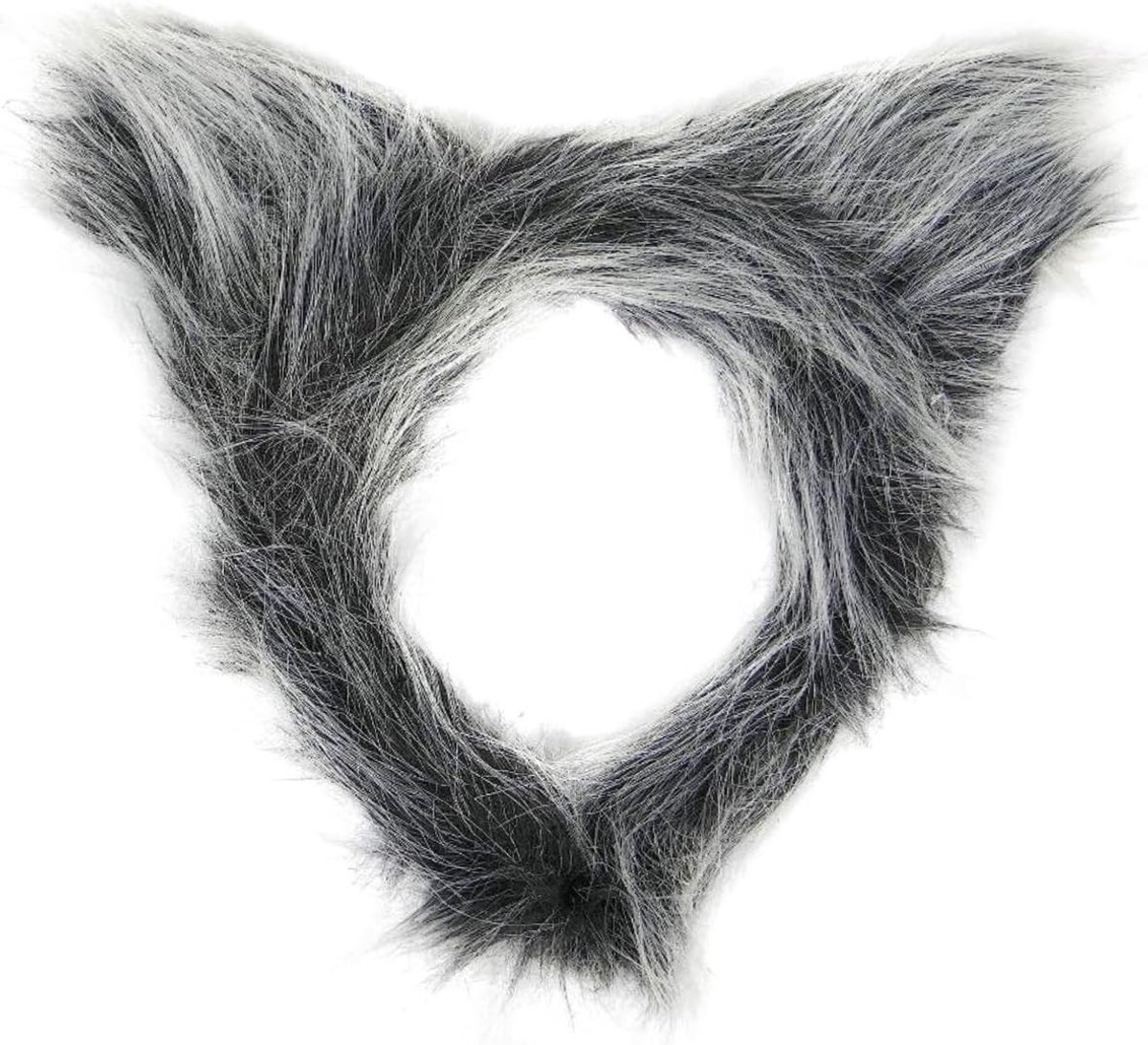 Grijze Pluche Wolf Oren Haarband voor Halloween Kostuum, Feest, Cosplay en Dierenaccessoires