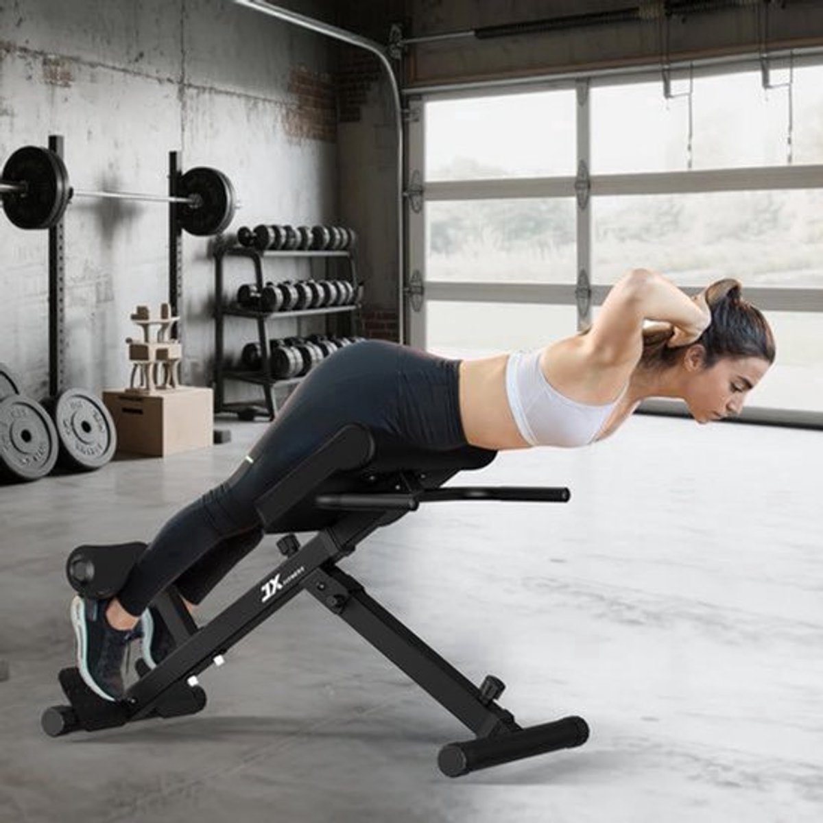 Hyperextension Bank – Roman Chair – Back Extension Bank – Rugtrainer – Fitnessbank – Verstelbare Hellingshoek – Inklapbaar & Ruimtebesparend