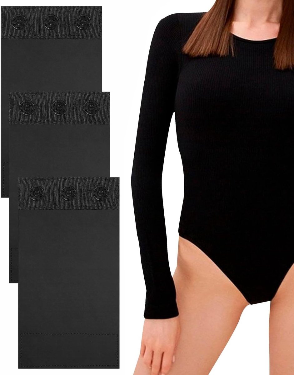 Stretchable 3-delige Bodysuit voor Dames - Verstelbare Shapewear met Verwijderbare Kruisverlenging, Ideaal voor Comfort en Ondersteuning