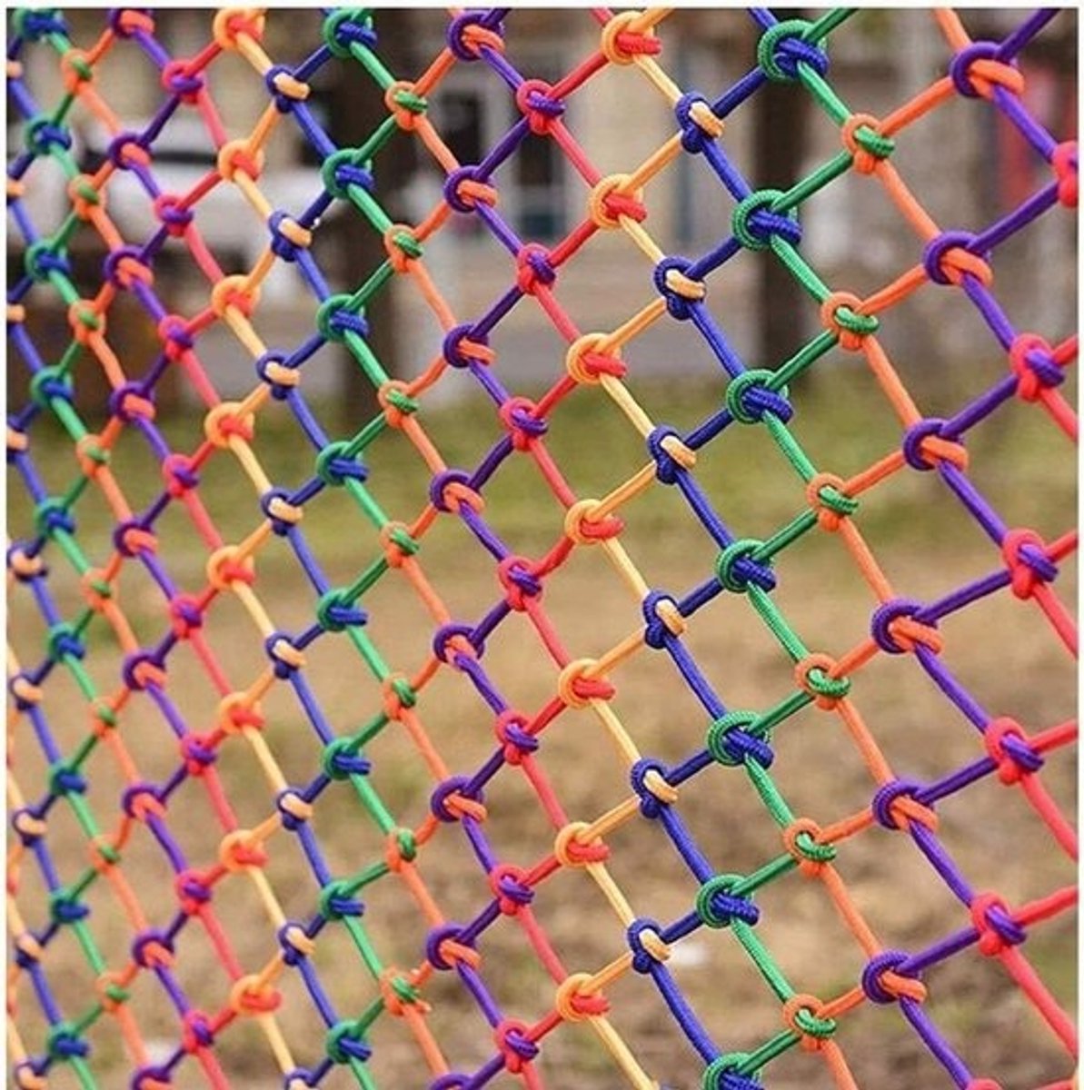 Klimnet voor kinderen - Veiligheidsnet klimwand - Veilige bescherming buiten - Handgeweven dubbele naald - 1x3 meter - Nylon