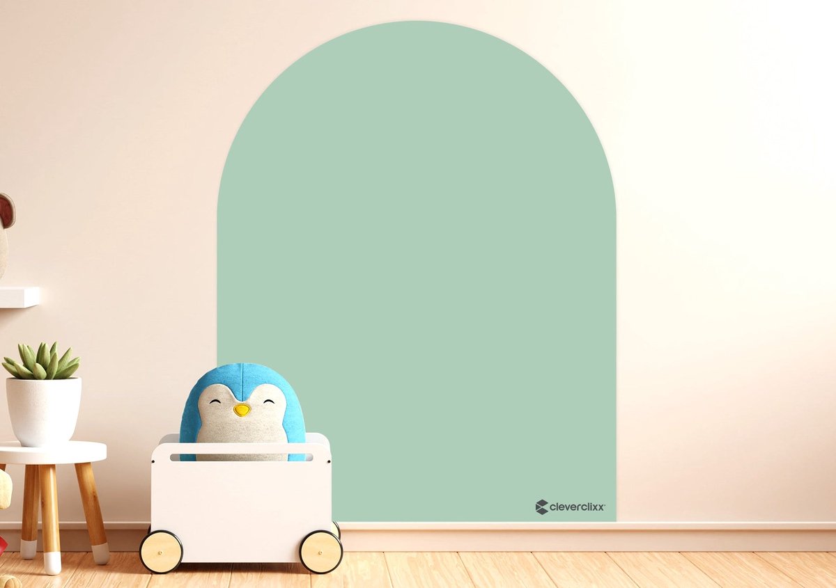 Cleverclixx - Magnetic Wall Sticker 95x75cm | Soft Olive | Speelgoed +3 jaar