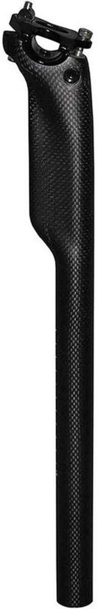 Fiets Zadelpen - Verende Zadelpen - Comfortabel Fietsen - Ultralicht Koolstofvezel - 30.8x350MM - Mat