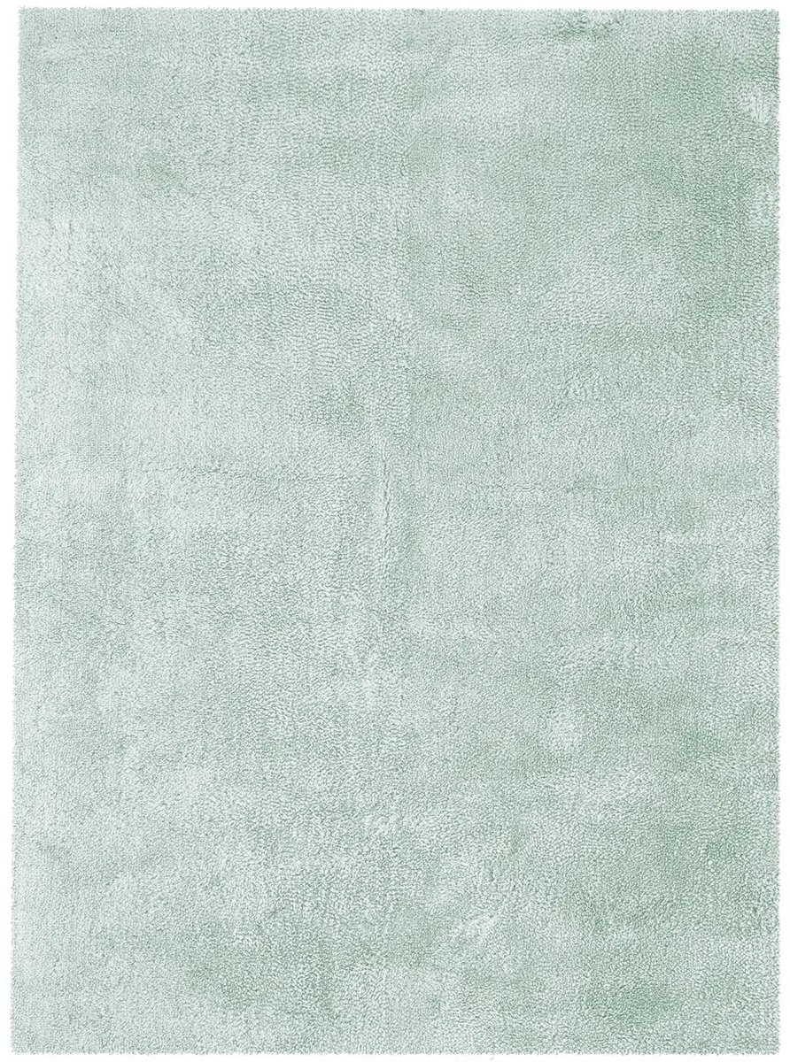 Hoogpolig Vloerkleed | Tapijt | Bali | Uni | Pastelblauw | 160x230 cm