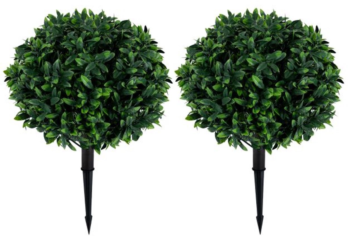 SureDeal® - Kunstplant - Delige Kunstmatige Olijfbomen - Grondpennen Groen - 65x35 cm - Groen
