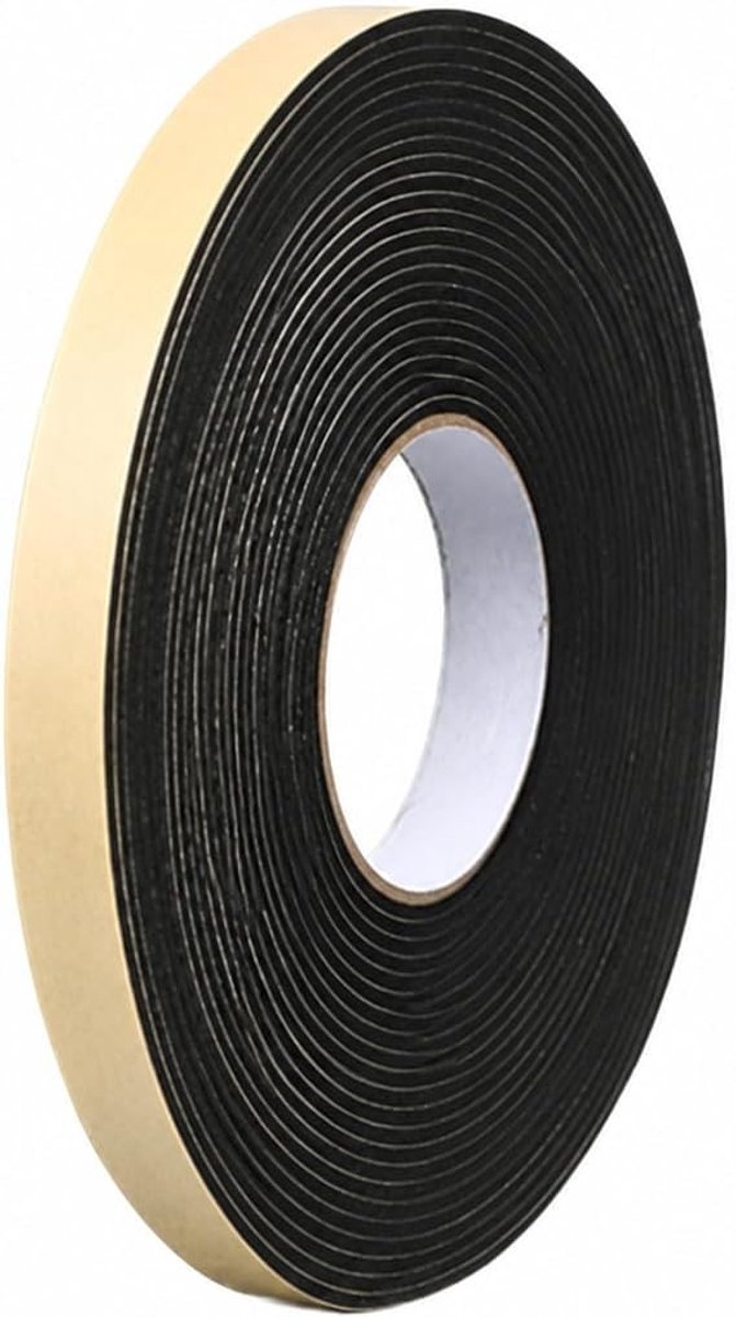 Rubberen afdichting voor aluminium ramen, zelfklevend EPDM plakband, 10 m x 10 mm x 1 mm, waterdicht en geluidsisolatie