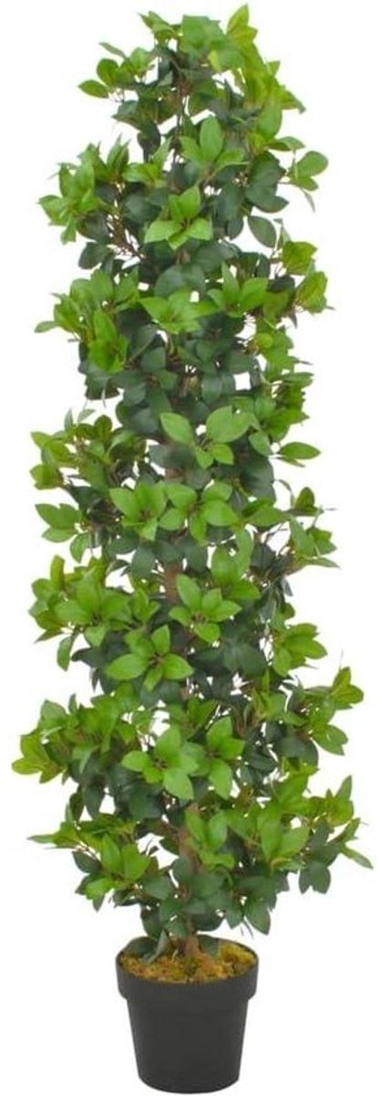Kunstplant Laurierboom - Nep Laurierboom - Interieur Decoratie - Levensechte Details - 150 cm - Groen