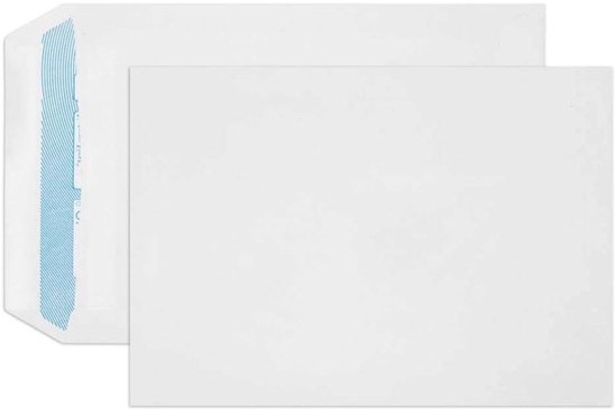 500x Witte C5 Enveloppen Zelfklevend - 162x229mm - 90g/m² Gerecycled Papier