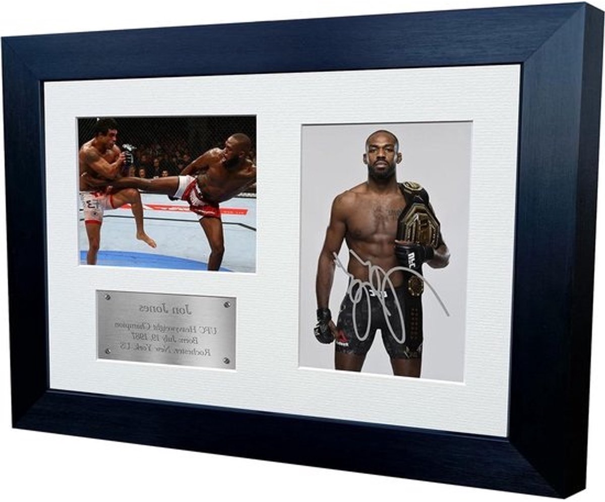 Gesigneerde UFC Foto - Sport Poster - Wanddecoratie - Digitale Handtekening Herdruk - A4 - Zwart