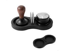 Espresso mat voor koffie, silicone tamp mat, 2 basis tamper station voor 51mm, koffie accessoires voor barista en thuisgebruik in keuken en café