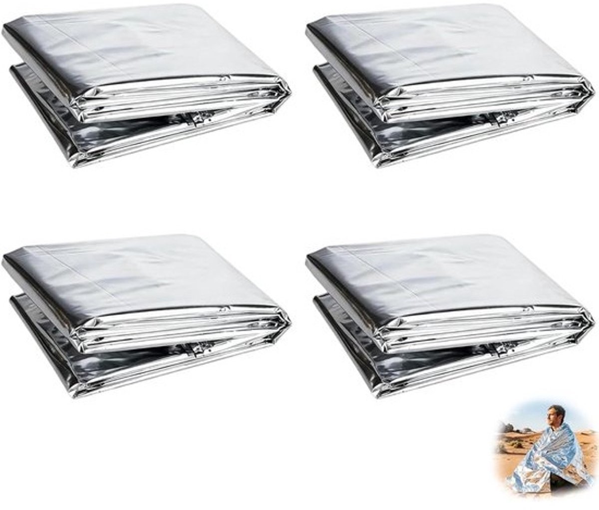 Reflecterende Folie - Plantenfolie Zilver - Planten Groei Verbeteren - Hittebestendig UV-bescherming - 210 x 160 cm - Zilver