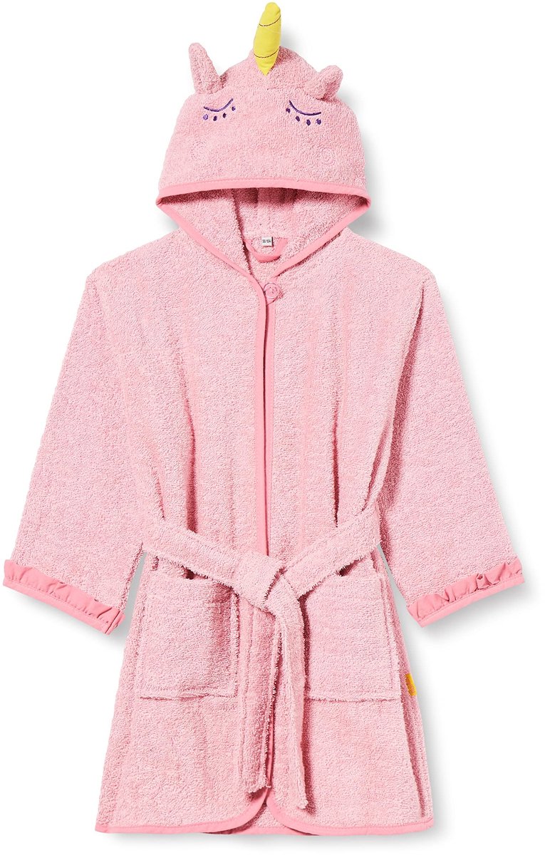 Badjas voor Meisjes - Zacht en Absorberend - Roze Eenhoorn 98/104 cm