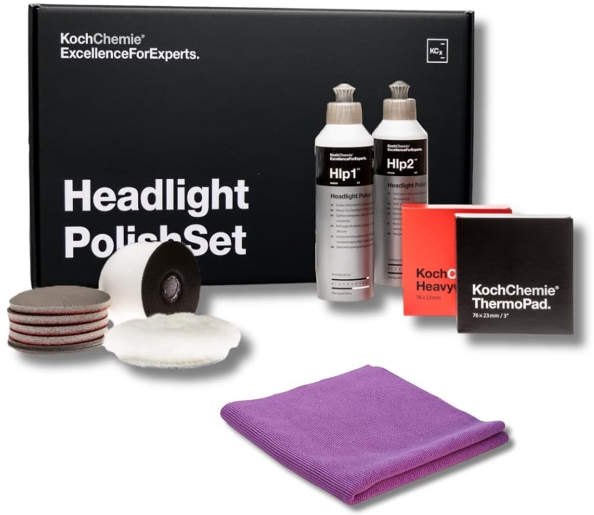 Headlight Polish Set - Voor matte koplampen - Inclusief accessoires