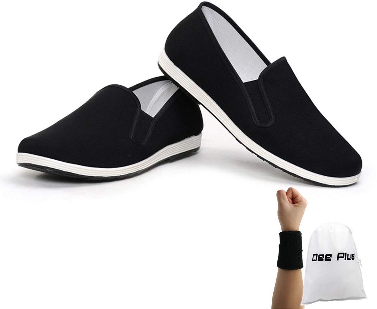 Tai Chi Schoenen - Flexibele Rubber Zool - Zwart