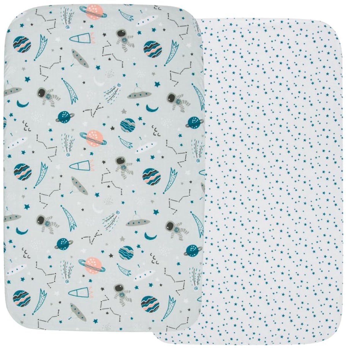 Fitted Sheets voor Babybedjes - 50x83 cm - 100% Katoen - Set van 2