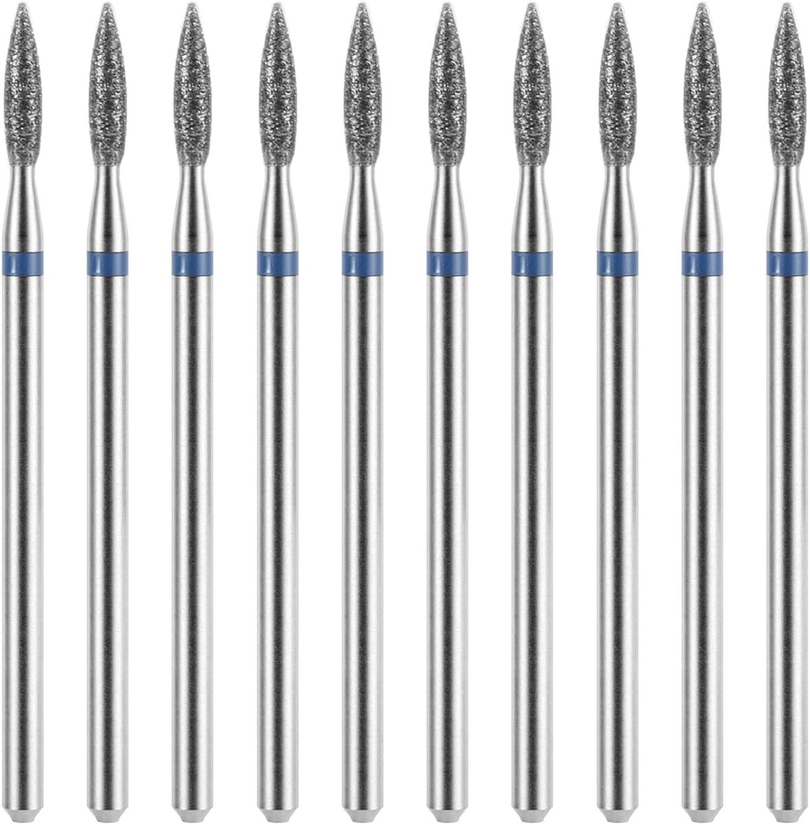 Set van 10 Vijl en Snijgereedschappen voor Nagelverzorging - Diamant Vijl, Snijder en Polijstkoppen voor Manicure met Opbergdoos