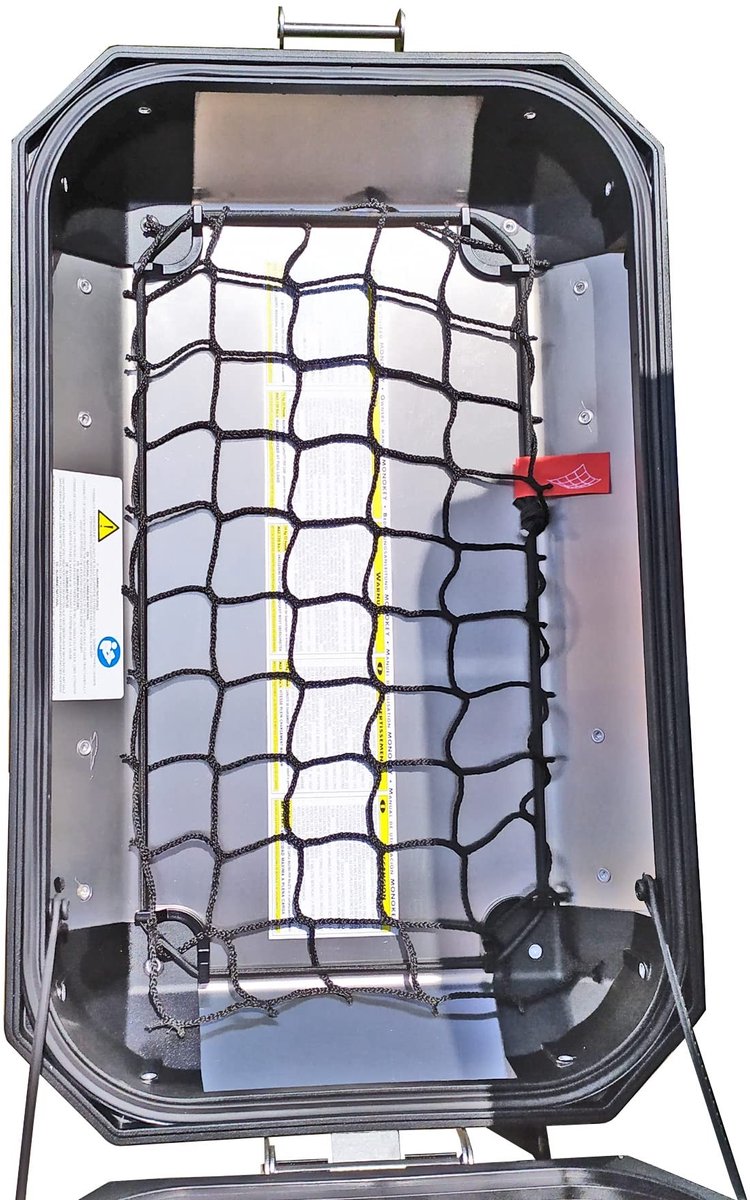 Motortrunknet - Zwart - 45 liter - Waterdicht - Verstelbare sluiting