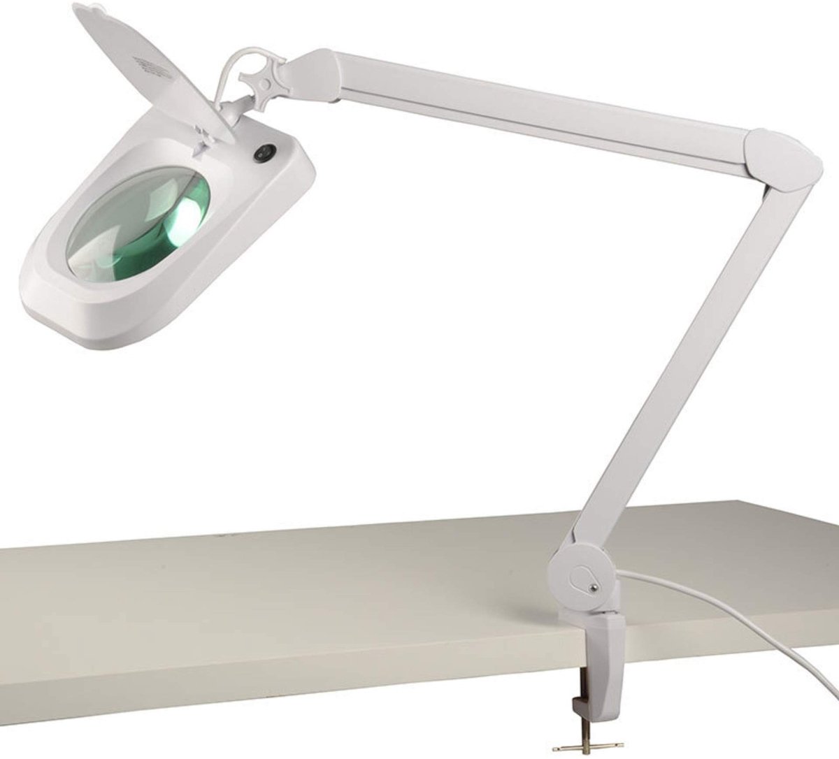 LED Vergrootglas met Tafel Klem - 9W