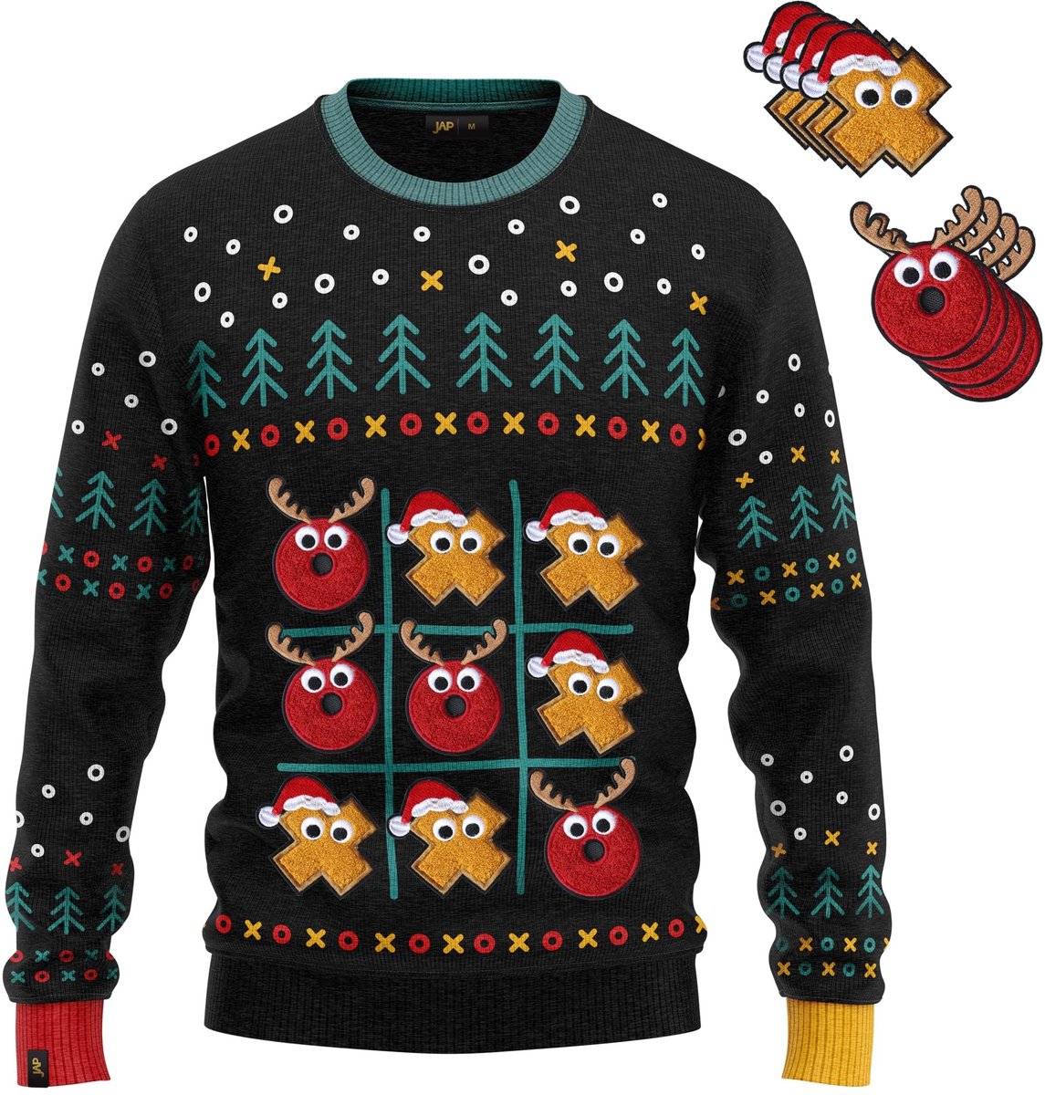 Kerst Sweater - Milieuvriendelijk en Duurzaam - Turquoise - M