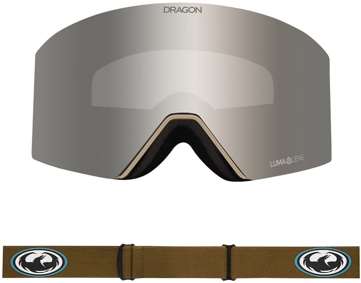 Dragon Alliance RVX MAG OTG Skibril - Old Skool/Silver Ionized & Amber