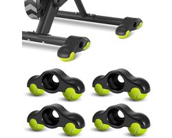 Verstelbare Rocker Plate Voeten voor Fietstrainers, 4 Stuks met Tennisbal Ondersteuning voor Stabiel Fietsen, Geschikt voor Wahoo Kickr Core en Andere Trainers