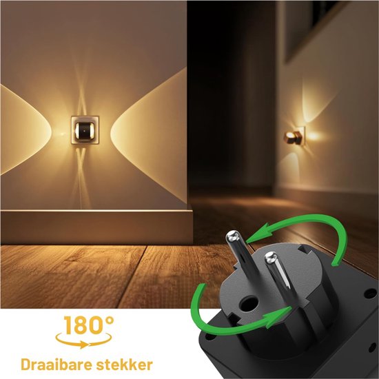 ZRNS® Stopcontactlamp - Stekkerlamp - Nachtlampje met Stekker - Schemersensor - Dimbaar van Zrns — afbeelding 4