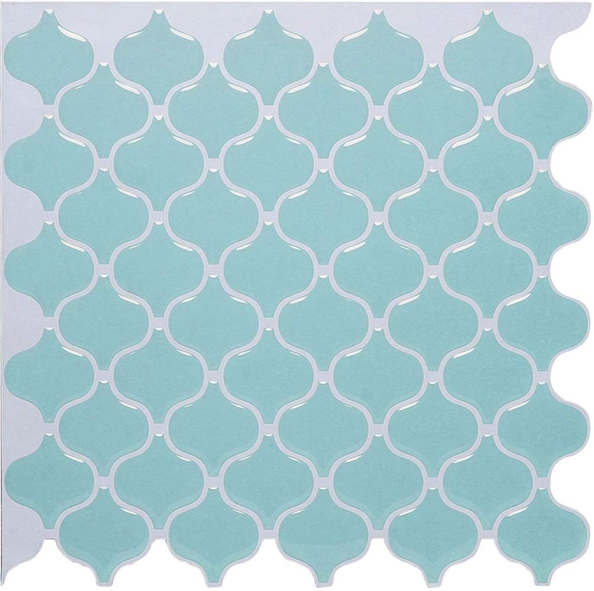 Tegelstickers Set van 2 - Zelfklevend - Blauw - 25.4x25.4 cm