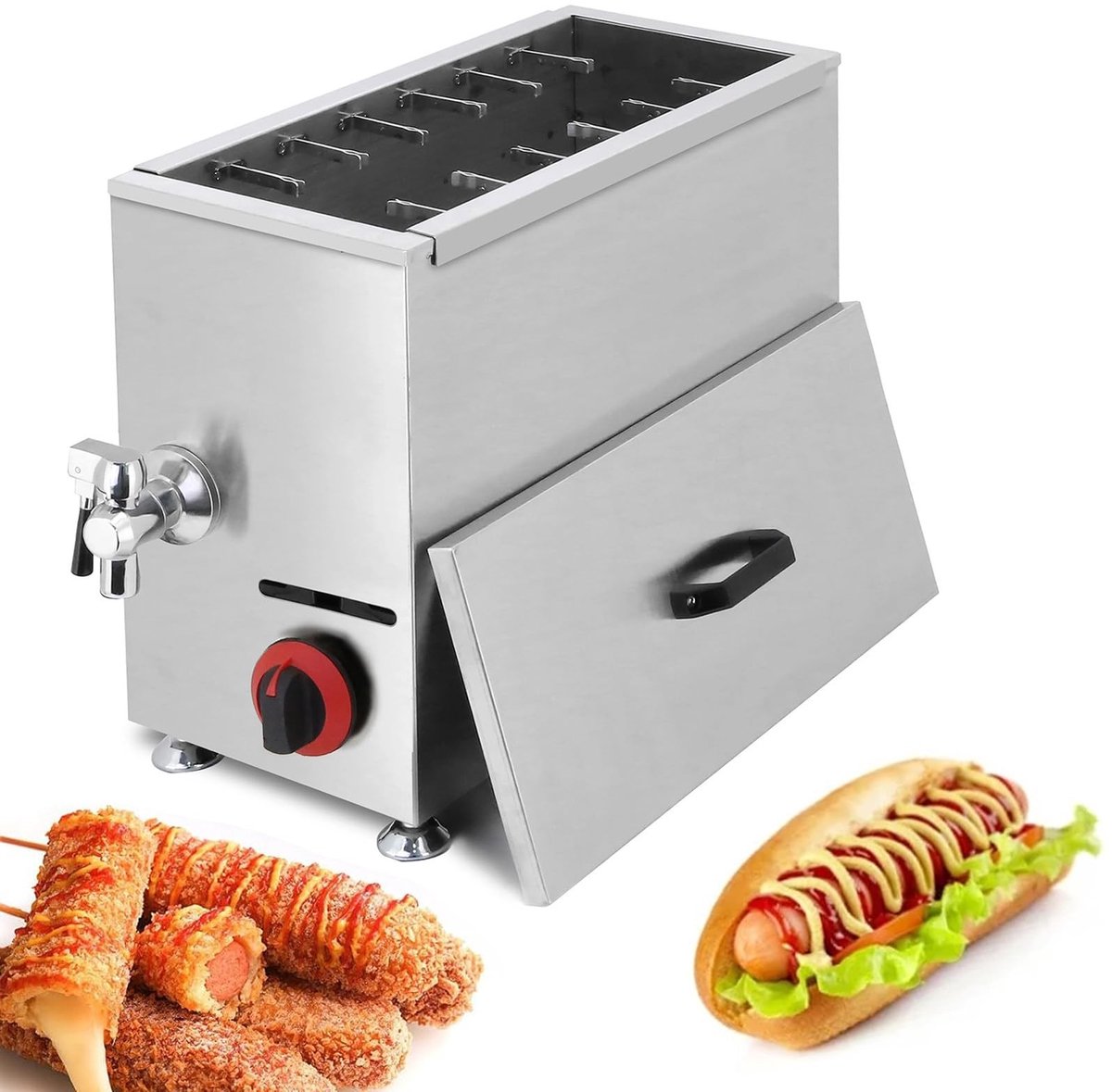 Friteuse voor Maïs Hond - Capaciteit 21L