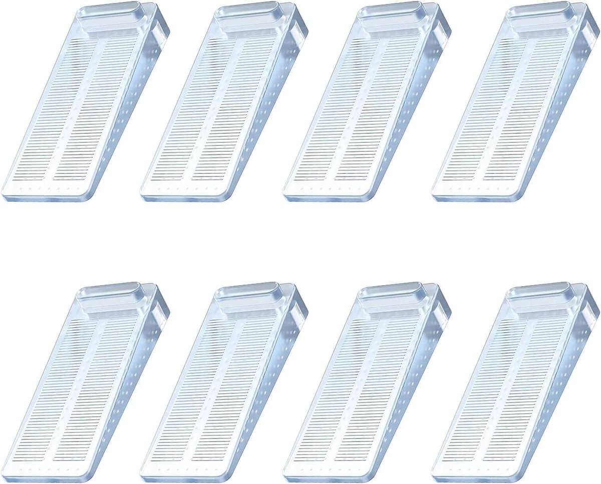 Rubber Deurstoppers - Antislip en Hoogte Verstelbaar - 8 Stuks