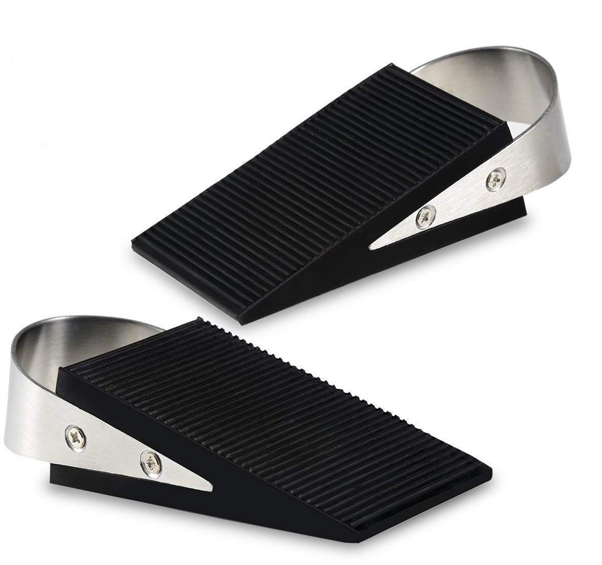 Deurstop - Rubber en Handvat - 2 Stuks