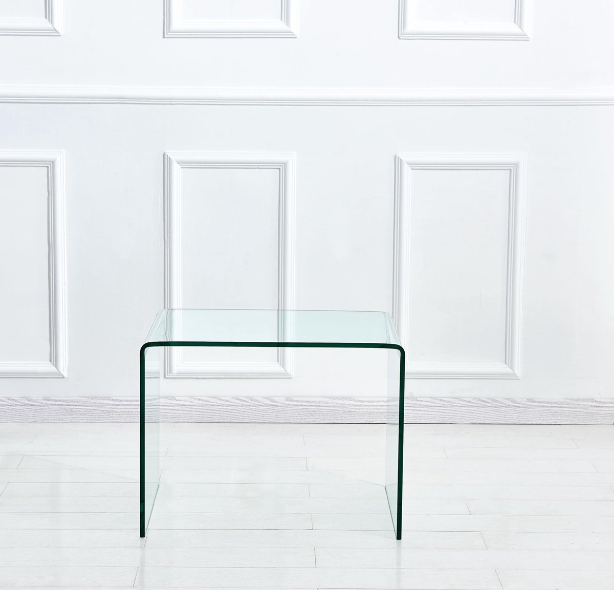 Bijzettafel - Rechthoekig Helder Glas - 50 x 40 x 45 cm