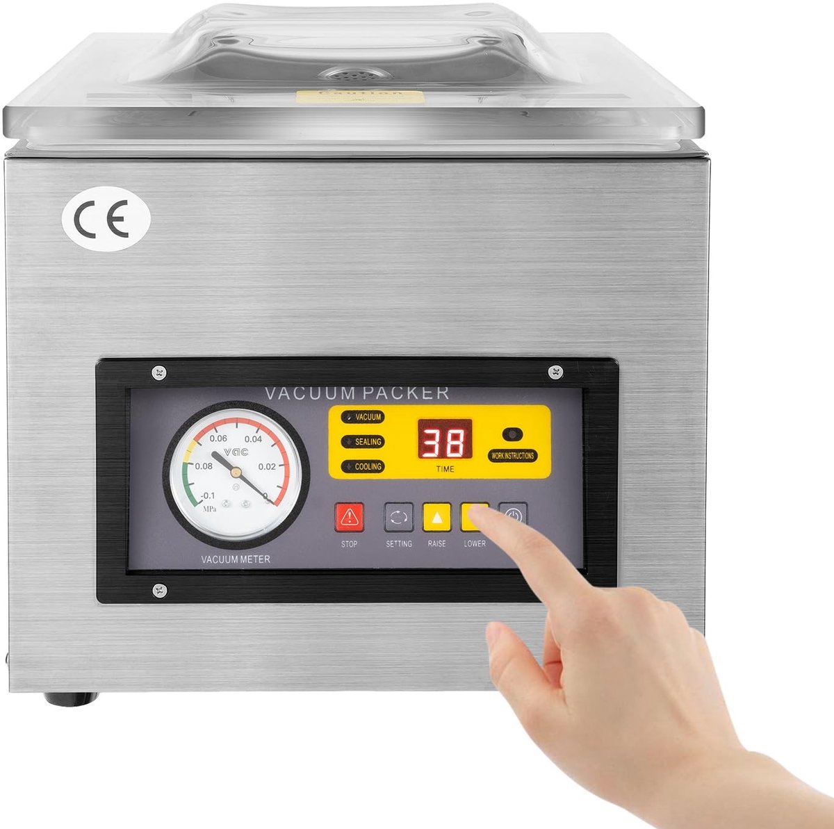 Vacuümmachine - Voor droog en nat conserveren - Zilver