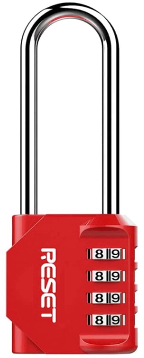 Combinatieslot met 4 Cijfers - Waterdicht en Lichtgewicht - Rood