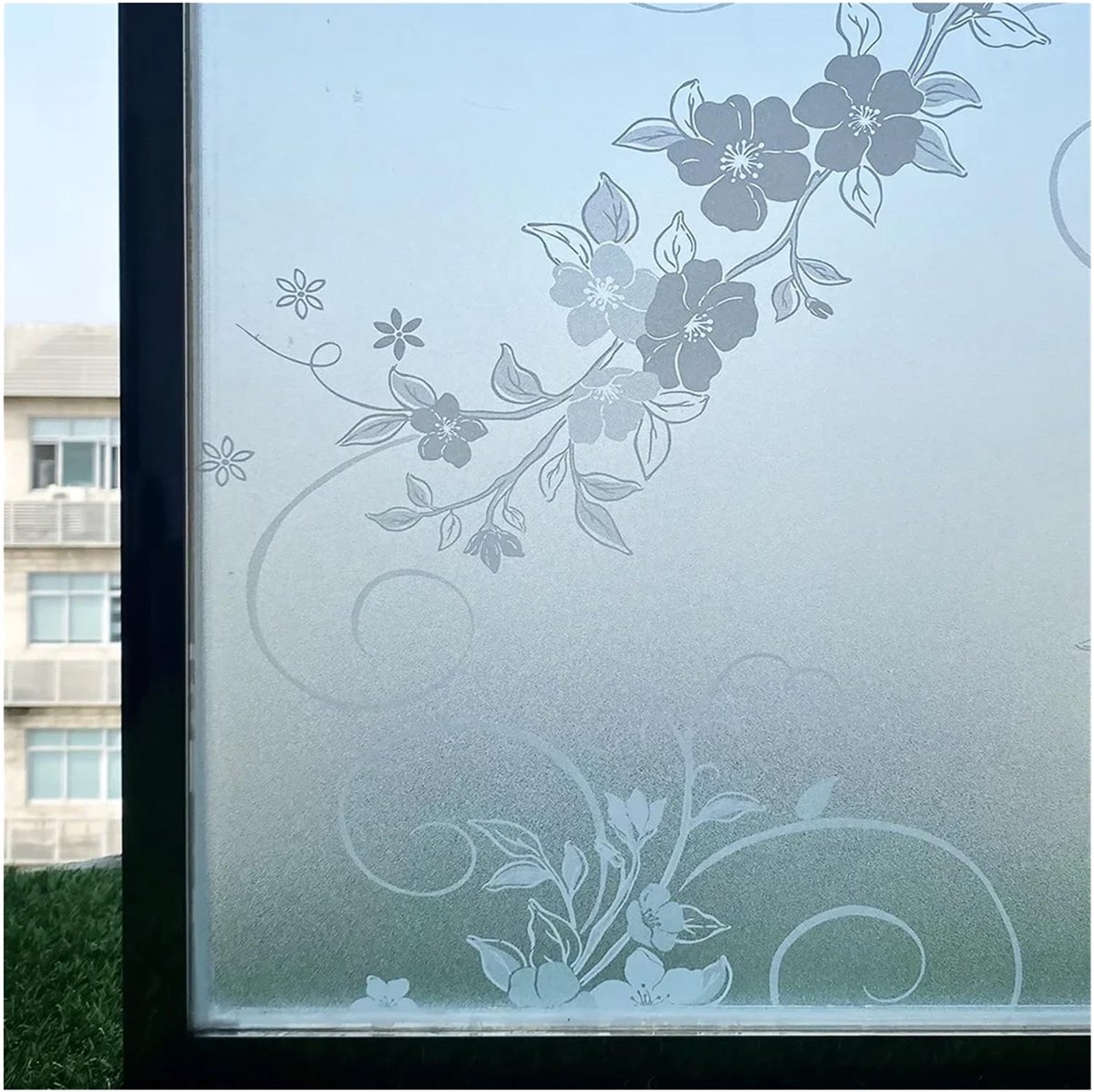 Privacy-raamfolie - Statische regenboogfolie voor glazen deur 45 x 500 cm