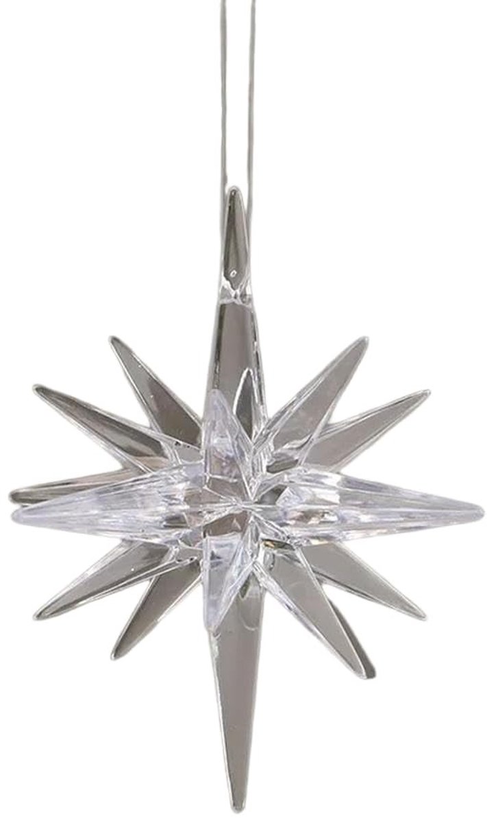 Gouden Ster Ornament - Transparant - Kerstdecoratie