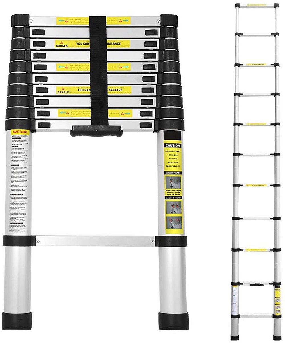 Telescopische Ladder - Aluminium - 3.2m - Maximale belasting 150kg