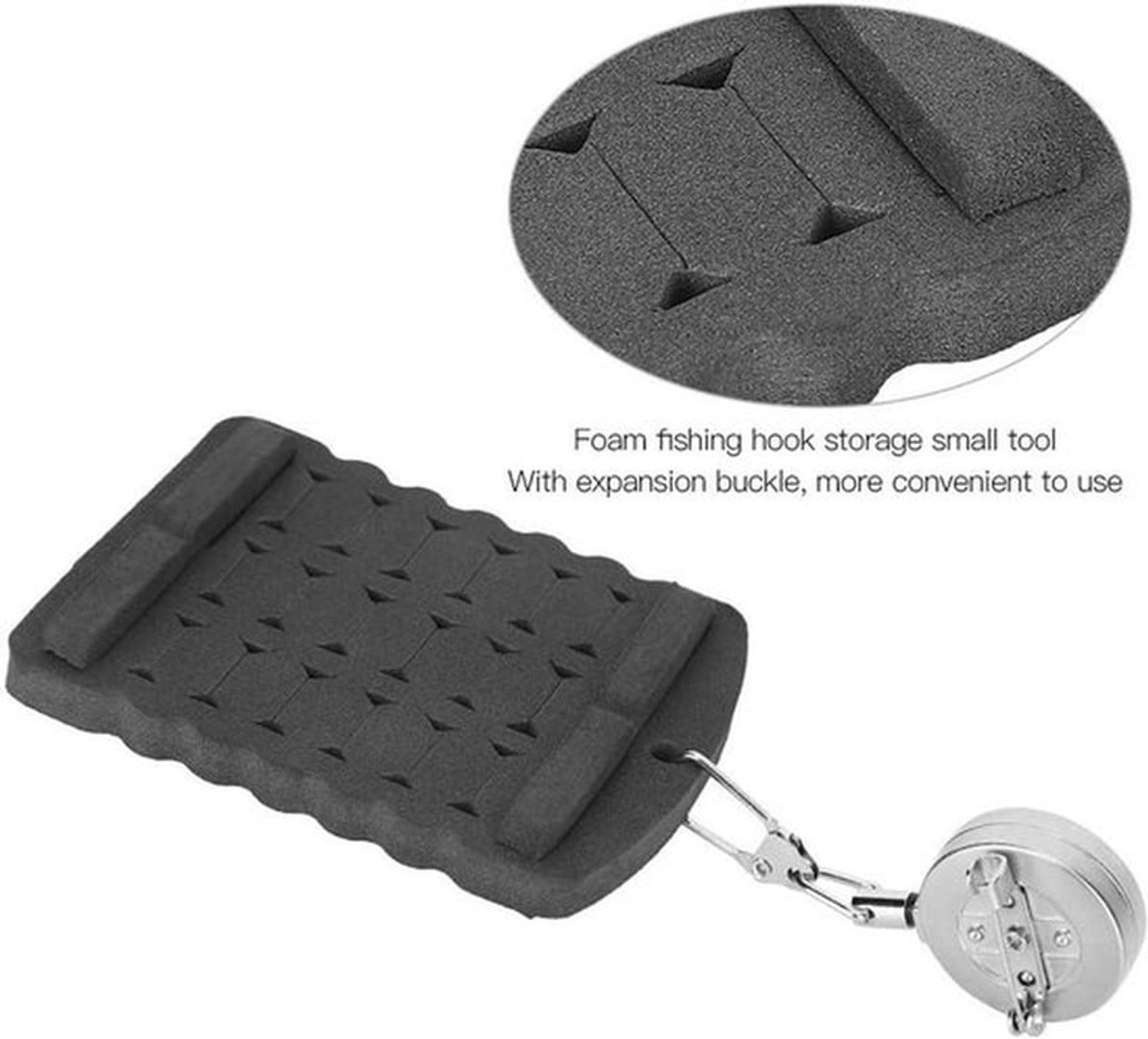 Opslag schuim met vishaak en opknoping board haak organizer schuim insert haak keeper pad voor tackle box voor overzichtelijke en veilige visuitrusting
