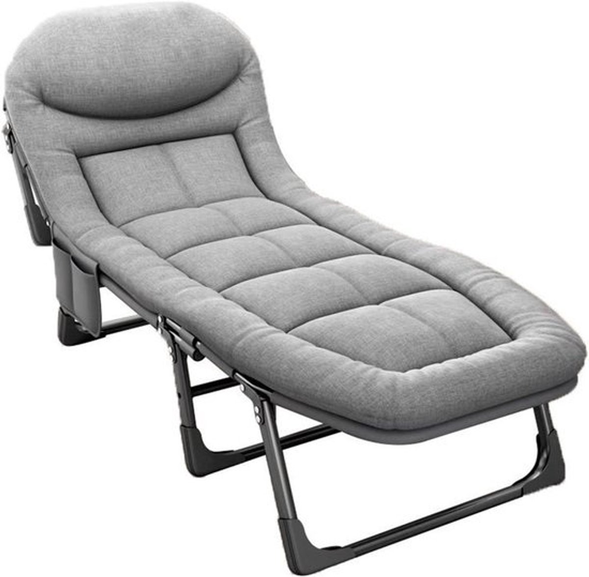 Kampeerbed Volwassenen - Opvouwbaar Ledikant - Outdoor Rusten - 6 Posities Verstelbaar - 300 pond Draagvermogen - One Color