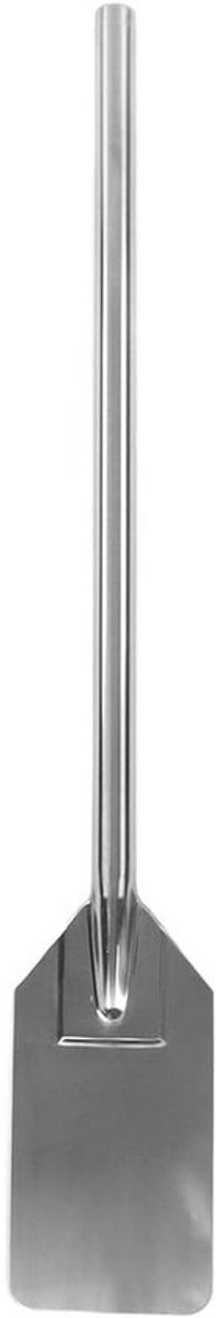 Ultralange roestvrijstalen keukenmengspatel met lange handgreep - kookspatel voor bakken, roeren en mengen - verlengdesign (77 cm) .