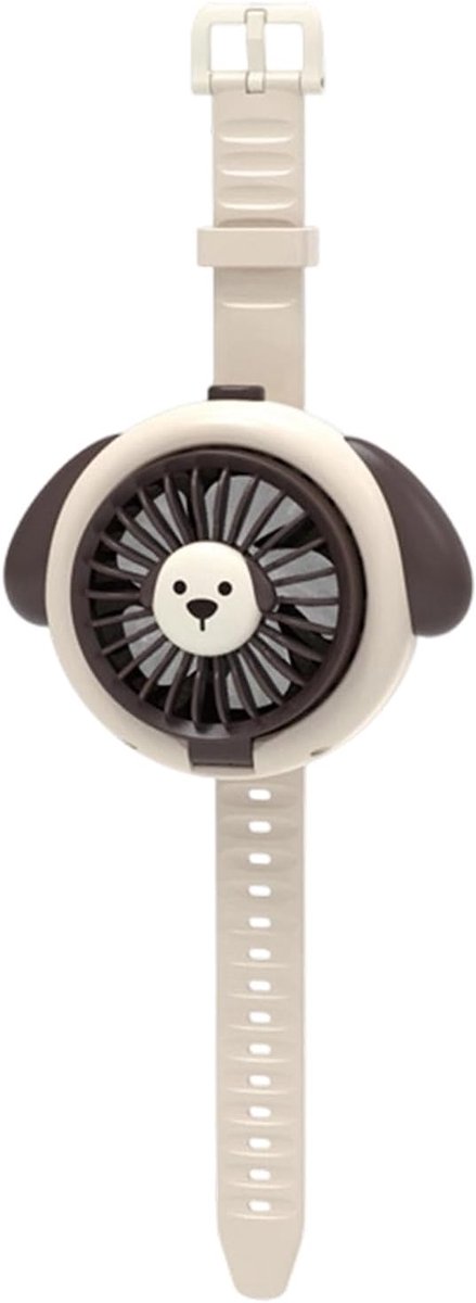 Polsventilator - Persoonlijke ventilator - Draagbaar - Via USB oplaadbaar - 3 Snelheden - Persoonlijke ventilator met polsband - voor binnen en buiten - Draagbare ventilator voor kinderen (jongens en meisjes) - Abrikoos