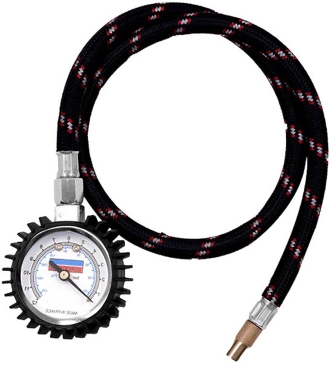 Luchtdrukmeter Banden - Manometer Bandenspanning - Voertuigonderhoud - Robuuste Behuizing - 6 cm Diameter - null