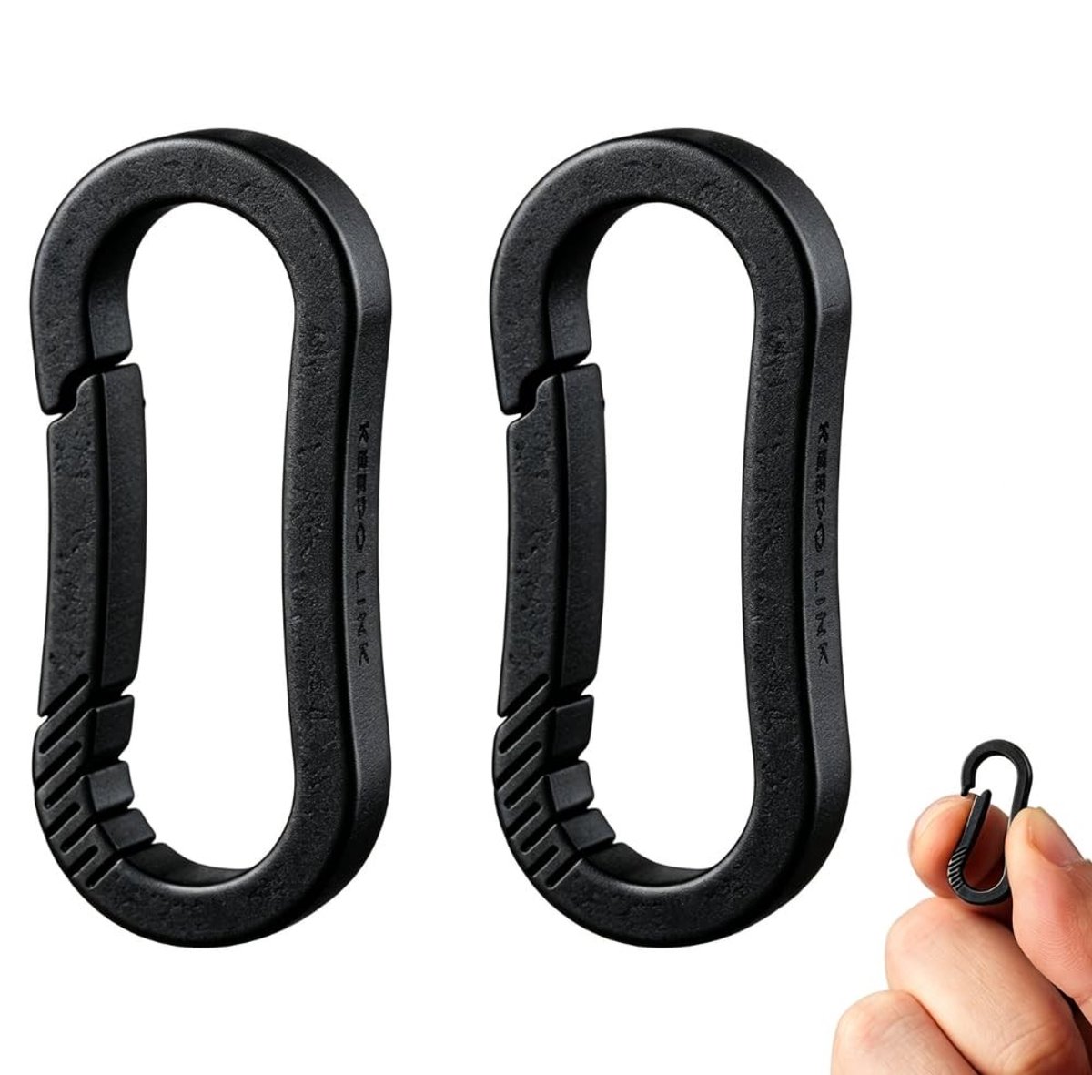 Mini Carabiner Haak - Quick Coupling voor Sleutelhangers en Meer - 2 Stuks
