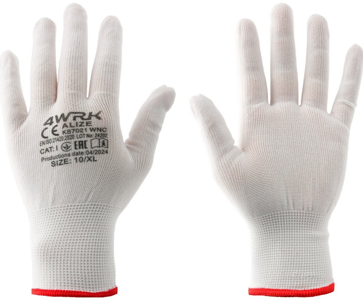 Werkhandschoenen-Veiligheidshandschoenen-Montagehandschoenen ALIZE -12 paar maat- 10/XL