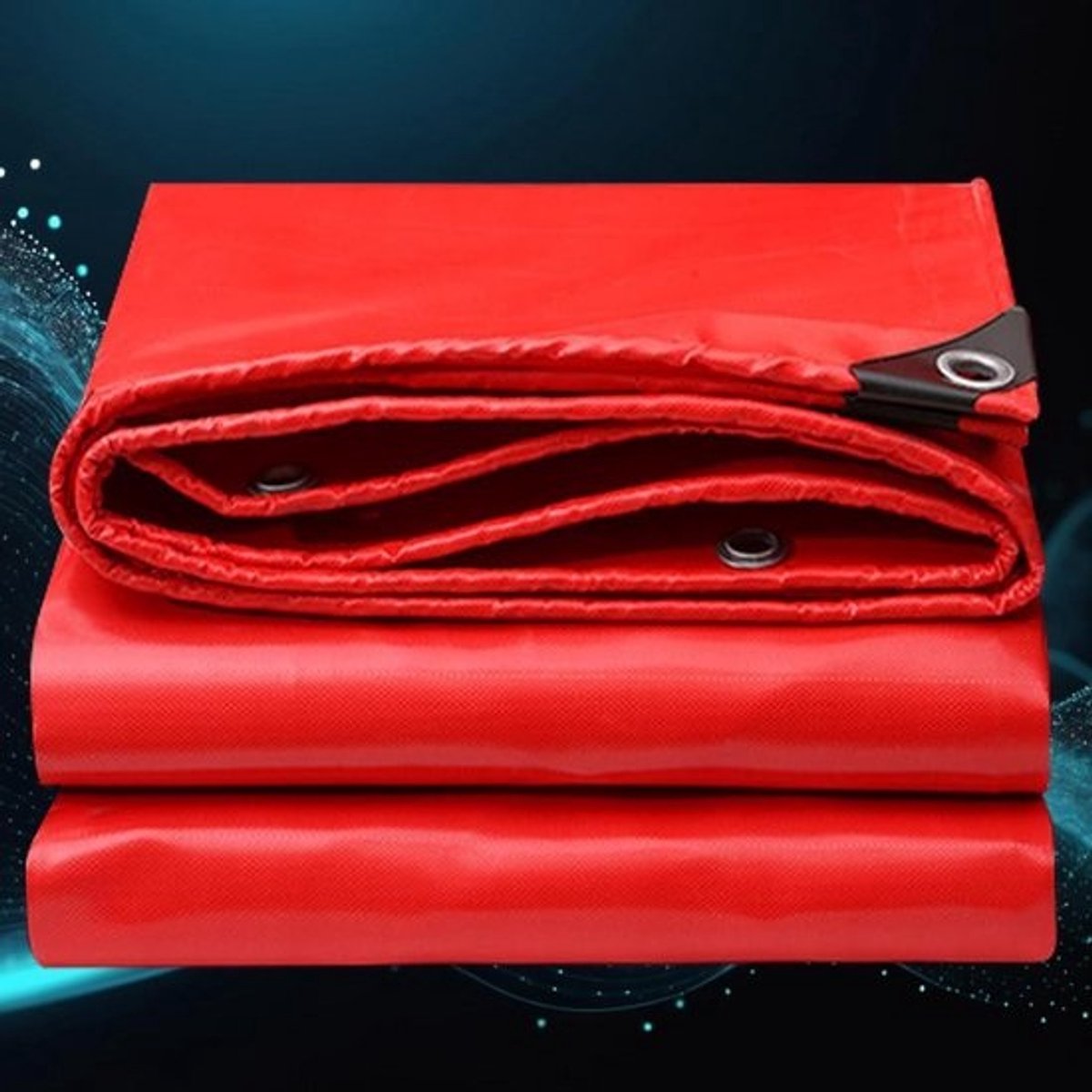 Dekzeil Afdekhoes - Bouwhekzeil Vrachtwagenzeil - Bescherming Outdoor - Waterdicht UV-bestendig - 1.4 x 2 m - Rood