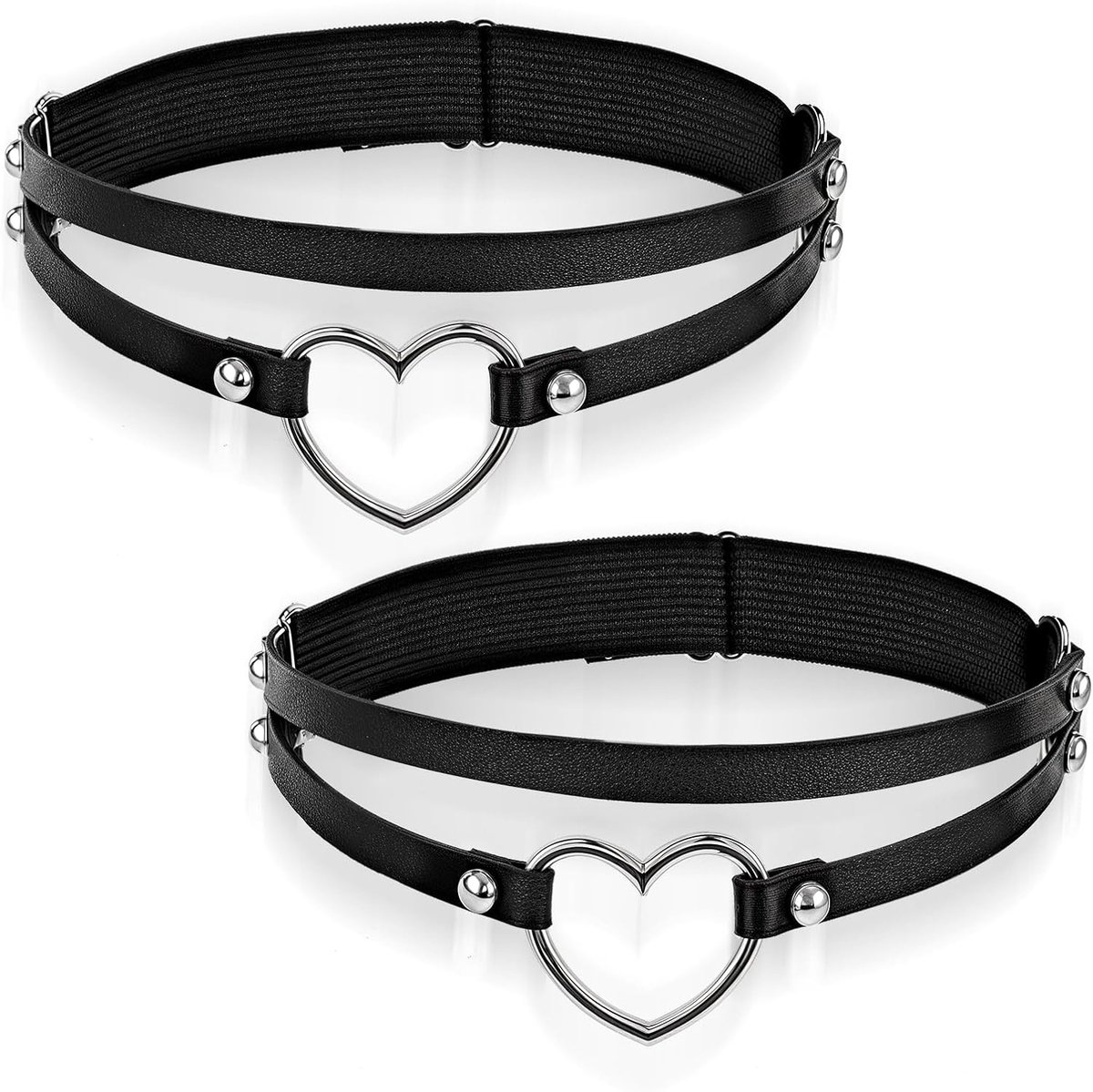 Dames leren been suspender riem set met verstelbare bandjes voor een sexy look
