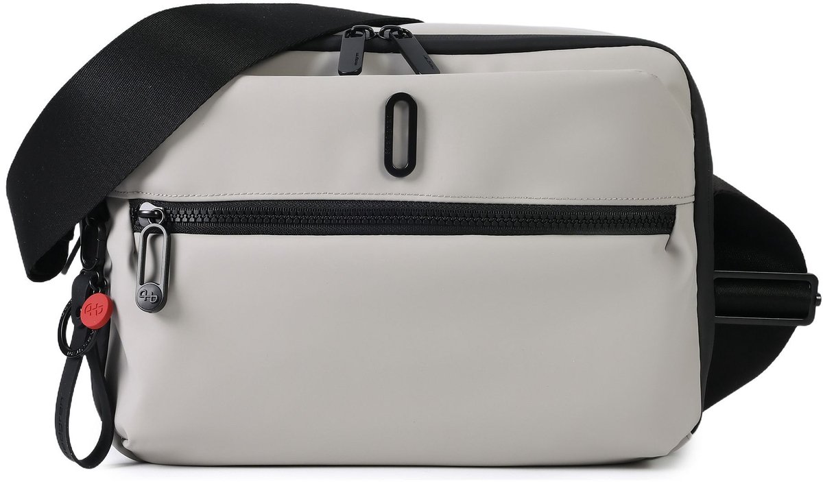 Hedgren schoudertas tabletzak Loop Belt Horizontal Crossover 10" + RFID Pussywillow Grey Lichtgrijs