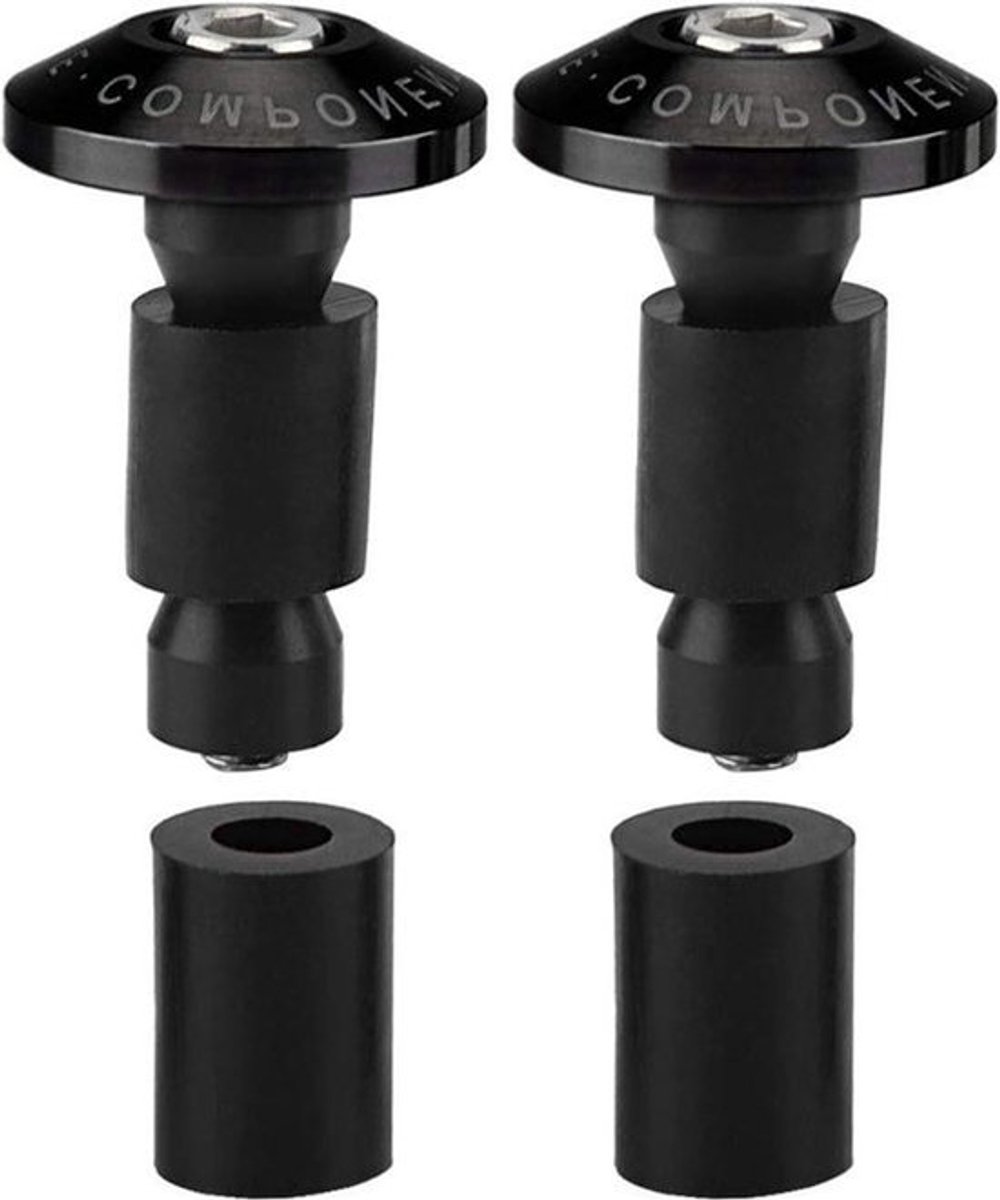 Bar End Plug 22mm 7/8inch Aluminium Stuur End Slider Caps - Mountainbike Racefiets MTB(zwart) .