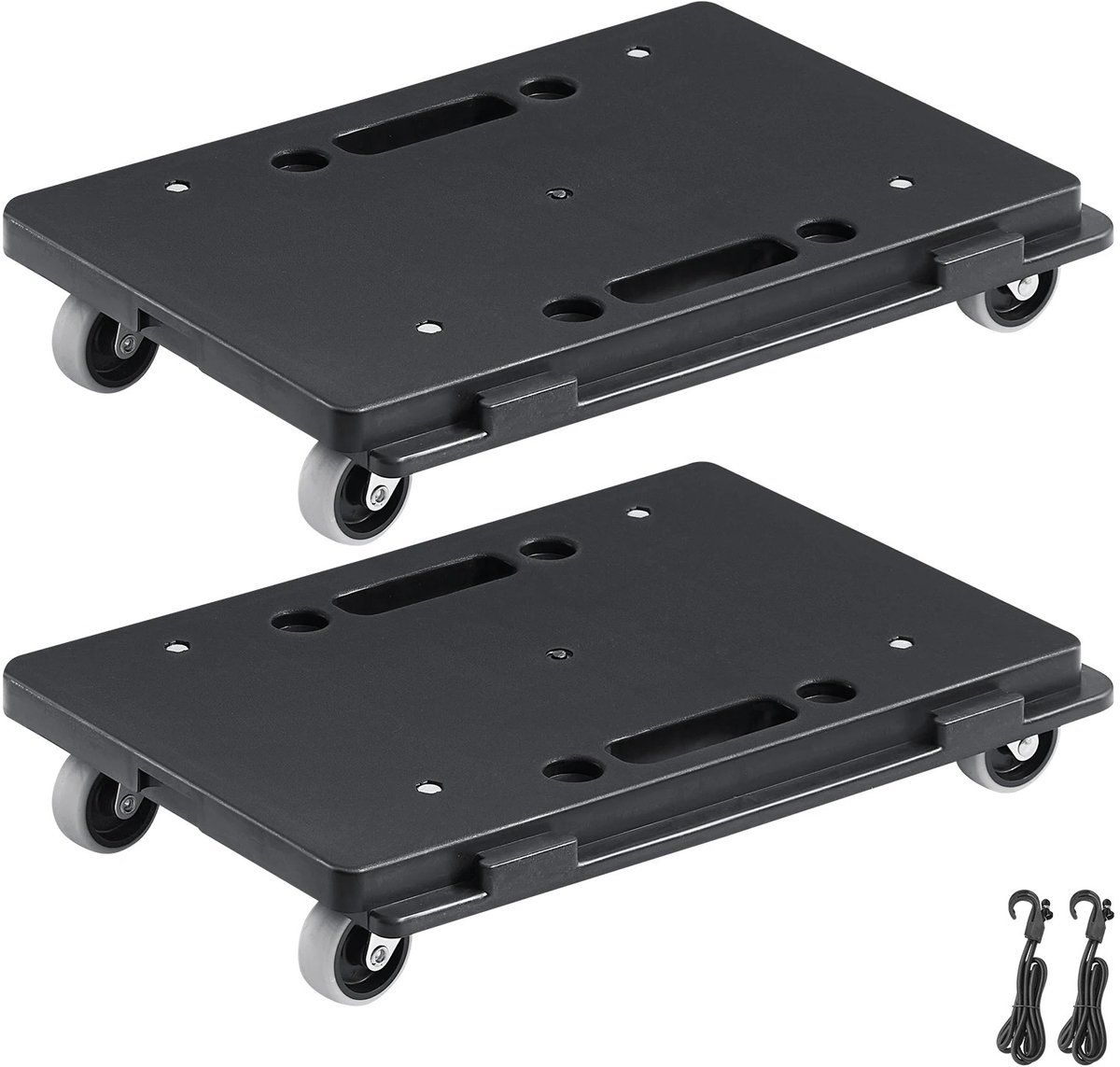 Veya - Meubeltrolley - 2 stuks - Meubel verplaatser - Meubel Trolley - 227 kg per stuk - Zwart - Hondje wielen verhuizen