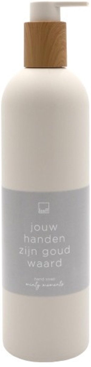 LEEFF - Handzeep met pompje - JOUW HANDEN ZIJN GOUD WAARD - Geur: Minty Moments - Inhoud: 500 ml